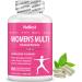 NuBest Women s Multi 18+ - Support Immunity Energy Bones Heart & Wellness - Vitamins A C D E B1 B2 B6 B12 Biotin Calcium Zinc Copper Spirulina & More - 60 vegan caps | 1 Month Supply Pack of 1