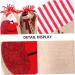 Gogogmee Party Snack Pouch 3 Pcs Christmas Storage Bag Candy Bags Gobstoppers Candy Christmas Drawstring Bag Decorative Items 30X18CM Assorted Color - Buy Online on GoSupps.com