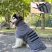Bibykivn XL Gray Microfiber Dog Cuddle Bathrobe - Super Absorbent & Quick Drying Pet Robe with Velcro Fastener & Adjustable Straps for Dogs & Cats - Buy Online on GoSupps.com