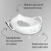 Nuby Easy Grip Safety Toilet Seat Trainer for Toddlers & Kids - White | Integrated Splash Guard | 2nd Stage - Buy Online on GoSupps.com