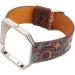 Shop Soft Sports Bracelet for Fitbit Blaze - Adjustable Floral Leather Band for Women & Girls (14-20.3 cm) - Replacement with Metal Frame - Buy Online on GoSupps.com