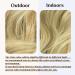 SARLA Hair Extension 18 Inch Curly Wavy Invisible Wire Hairpiece | Natural Blonde Synthetic Hairpieces for Women | Heat Resistant Fiber | Adjustable | Pack of 1 - Buy Online on GoSupps.com