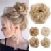 Tess hair part dutt blond mix hair tie with hair wavy Small hairstyles updos.