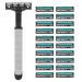 Men's Stainless Steel Safety Razor | Travel & Home Use | Premium Shaver for a Smooth Finish - Buy Online on GoSupps.com