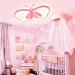 Luolong Butterfly LED Ceiling Lamp for Kids - Dimmable Acrylic Light for Girls' Bedrooms - 72cm Creative Design - Buy Online on GoSupps.com