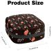 Women's Red Flower Pattern Period Kit - Portable Storage Pockets for Feminine Products | Bonds Stillpad Holder - Buy Online on GoSupps.com