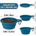 Buy Ohmo 800ml Foldable Dog Bowl - Portable Travel Water Bowl for Medium to Large Pets in Peacock Blue - Buy Online on GoSupps.com