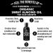 Organic Sweet Almond Oil for Hair Growth | Cold Pressed, Pure, Hair Thickness Maximizer | Stop Hair Loss, Thickening Treatment Serum for Men & Women - 4 Fl Oz - Buy Online on GoSupps.com