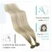 Youngsee Real Hair Extensions - Ombre Bonding Extensions 35cm Remy Hair Dark Ash Blonde to Platinum Blonde Keratin Fusion U-Tip 50g #18/60A/60 - Buy Online on GoSupps.com