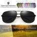 Joopin Polarized Al-Mg Metal Sunglasses for Men Women - UV Protection Double Bridge Aviation Sun Glasses - A02 Black Frame & Lens - Buy Online on GoSupps.com