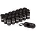 Amazon Basics Dog Poop Bags with Dispenser and Leash Clip, 13 x 9 Inches, Unscented, Black - 300 Bags (20 Rolls) 300 Bags Poop Bags