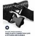 Rogue Endeavor Heavy Duty Dive Coil Lanyard with Quick Release Buckle - 36 Steel Core - Ideal for Cameras, Lights, Tools - Smoke Black - Buy Online on GoSupps.com