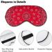 Red Paisley Sleep Mask for Women - Adjustable Eye Shades Cover with Elastic Strap for Comfortable Sleep - Buy Online on GoSupps.com
