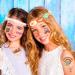 Hippie Temporary Tattoos - Assorted Groovy Designs for Kids and Women | Waterproof Face and Body Stickers | Love and Peace Sign | 10 Sheets - Buy Online on GoSupps.com
