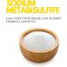 Sodium Metabisulfite (8oz) | Packed in Canada| 100% Pure Food-Grade and Kosher Friendly Additive| Preservative and Antioxidant Used for Homebrewing Winemaking Baking and Fruits Equipment Sanitizer| by Elo s Premium - Buy Online on GoSupps.com