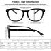 5 Pack Blue Light Blocking Reading Glasses - Square Fashion Computer/Gaming TV Glasses (5C A 1.75) - Buy Online on GoSupps.com