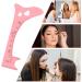 Eyebrow Drawing Guide - Silicone Eyebrow Makeup Mapping Template Makeup Guide Tool Brow Positioning Ruler Shaping Grooming Stencil for Women and Girls Pink - Buy Online on GoSupps.com