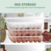 Healvian 34 Storage Cover Capacity Large Grids Dispenser Plastic Tray Transparent Eggs Refrigerator re-usable - Buy Online on GoSupps.com