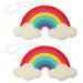 Uonlytech Rainbow Bath Sponge Set - 2pcs Cute Scrubbers for Bath & Shower | Colorful Loofah Pouf & Back Scrubber - Buy Online on GoSupps.com