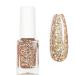 Glitter Nail Polish - Flash Shinny Gold Nail Varnish - Quick Drying & Long Lasting Nail Polish - No Need Baking & Easy to Apply Nail Polish for Women Glitter Gold