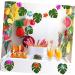 Zerodeko Personalized Gift 36 Pcs Home Decoration Supplies Artificial Leaves Fake Monstera Leaves Simulation Green Turtle Leaves Artificial Plants Household Personalised Gifts - Buy Online on GoSupps.com