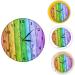 Zerodeko Color Wood Grain Wall Clock Yellow Bathroom Decor 3d Clock Shower Clock Retro Clock Mute Hanging Clock Colorful Wall Clock Wooden Clock Household Acrylic Wall Hanging - Buy Online on GoSupps.com