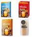 NYCoffee 3 in 1 sachets & NYCoffee 2 in 1|3 Flavours Instant Coffee- Salted Caramel White Coffee With Sugar & White Coffee Bundled with Temas Store Coffee Stirrers |30 Sachets| Add Hot Water & Stir