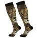 Haskirky High Elasticity Compression Socks High Knee Socks Adult Universal Leisure Relieve Fatigue Natural Portrait Lion Travel Daily with Running (1 Pair)