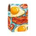 Travel Lipstick Organizer Case Lipstick Case Portable Makeup Bag With Mirror Bacon Eggs Food Pattern B287e1apuo