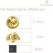 Beadnova Butterfly Clutch Metal Pin Backs - 50 Gold Lapel Pin Backings - Buy Online on GoSupps.com