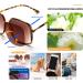 Shop Kaeoisfu Oversized Quadratic UV400 Reading Sunglasses for Women - Large Anti-UV Fashion Sun Readers in Multi-Color Brown Lentils 2.0 Diopters - Buy Online on GoSupps.com
