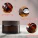 Tokincen 12-Pack Amber Glass Cream Cans - 15ml & 20ml Refillable Containers with Lids | Brown Glass Storage - Buy Online on GoSupps.com
