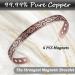 Vicmag Copper Magnetic Bracelet for Women | 99.99% Pure Copper | 6X Ultra Strength Magnets | Adjustable Size | Gift Box Included - Buy Online on GoSupps.com