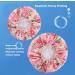Elastic Band Waterproof Shower Cap with Ruffled Edge - Peony Pattern | For Girls and Women - Buy Online on GoSupps.com