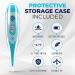 ByFloProducts Flexible Tip Digital Thermometer Comfortable & Safe Baby Thermometer 10Sec Fast & Accurate Readings Basal Body Thermometer Oral Rectal Underarm Thermometer with Celsius/Fahrenheit Blue - Buy Online on GoSupps.com