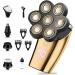 Electric Razor for Men Electric Shaver Cordless 7 in 1 Rechargeable Shaver for Bald Head Men Shaver Grooming Kit with Nose Hair Trimmer Hair Clipper