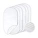 TILLYOU 6PK Larger Softer Changing Pad Liners Waterproof, 27" x 13" Washable Reusable Flannel Cotton Changing Table Cover Liners Leakproof, Portable Baby Changing Mat for Boys Girls, White White 27x13 Inch (Pack of 6)
