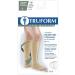 Truform 18mmHg Compression Surgical Stockings for Men and Women - Knee High Open Toe - White - Large - 1 Pair - Buy Online on GoSupps.com