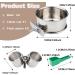 5-Pack Stainless Steel Bird Bowls with Clamp - Food and Water Dishes for Parakeets, Cockatiels, Budgies, Conures, Lovebirds, Macaw - Includes Dispenser Spoon - Buy Online on GoSupps.com