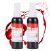 2 PCS Fake Blood Spray  2.1oz(60ML) YFJOLEN Blood Splatter  Washable Halloween Realistic Liquid Blood Paint for Clothes Monster SFX Makeup Face Eye Stage Costume Vampire Accessories  Dark & Bright
