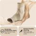 DR. BRACE Elite Adjustable Ankle Brace - Pain Relief & Support for Sprained Ankle & Plantar Fasciitis - XX-Large Beige - Buy Online on GoSupps.com
