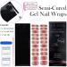 Semi Cured Gel Nail Polish Strips 22Pcs Gel Nail Stickers Nail Wraps Soft Self-Adhesive Gel Nail Stickers French Flower Gradient Gel Nail Strips - UV/LED Lamp Required Gradient Flower - Buy Online on GoSupps.com