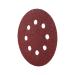 125mm Polishing Grinding Wheel - Red Perforated Flocked Sandpaper & Support Pads (60#) | International Shipping Available - Buy Online on GoSupps.com