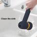 Electric Spin Scrubber - Cordless Shower Scrubber | Shower Cleaner Brush Dish Scrubber Shower Scrubber Dishwashing Brush Electric Scrubber for Dish Bathroom Pans Blue - Buy Online on GoSupps.com