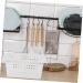 Garneck 4-Piece Under Sink Spice and Storage Baskets - Organize Your Kitchen & Living Room - White PP Cabinet Organizer - Buy Online on GoSupps.com