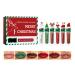 CHAKAE 6Pcs Christmas Colorful Lip Gloss Moisturizing Lipstick Nourishing Matte Tint Makeup Supplies