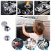 8-Piece Stove Switch Protection Set | Child Lock Covers for Gas Stove Knobs | Oven Safety for Kids | Transparent Protective Covers | Ideal for Cookware - Buy Online on GoSupps.com