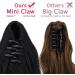 18" Long Claw Ponytail Extensions One Piece Mini Claw/Jaw Clip in on Curly Wavy Ponytail Hair Extension Hairpieces 18 inch-Curly Dark Black (Mini Claw) - Buy Online on GoSupps.com