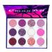 UOCK Purple Matte Shimmer Eyeshadow Palette | 12 Colors, High Pigment & Long-Lasting Glitter | Waterproof Pink Multi-Color Makeup - Buy Online on GoSupps.com