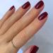 GLAMERMAID Dark Red Press On Nails | Extra Short Square Handmade Burgundy Gel Nails | Glossy Reusable False Nails for Women - Buy Online on GoSupps.com